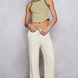 Contrast Knit Tank Top