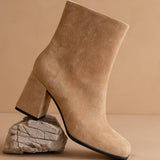 The Queens |  Almond Block Bootie