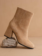 The Queens |  Almond Block Bootie