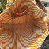 Floral Print Cotton Tote Bag
