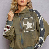 Star Patch Track Jacket