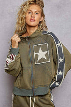 Star Patch Track Jacket