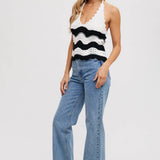 Halter Sweater Knit Cami Top