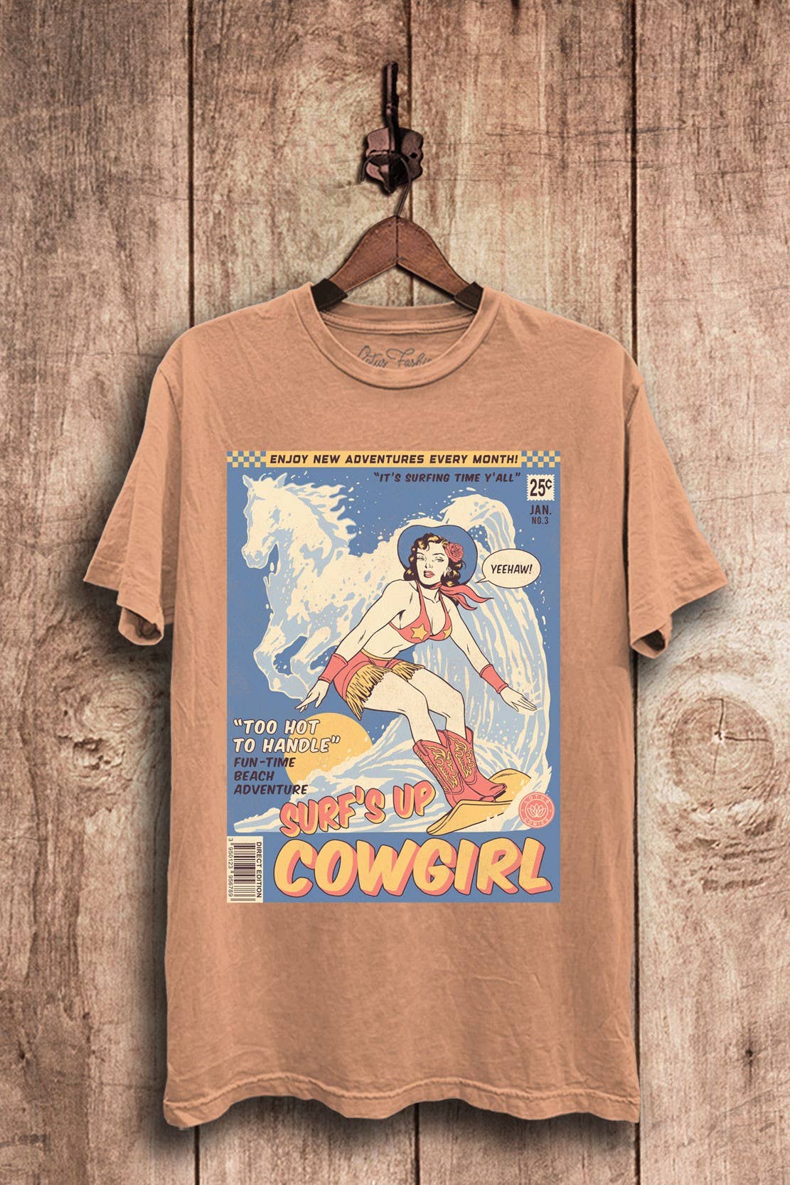 Surfing Cowgirl Graphic Top