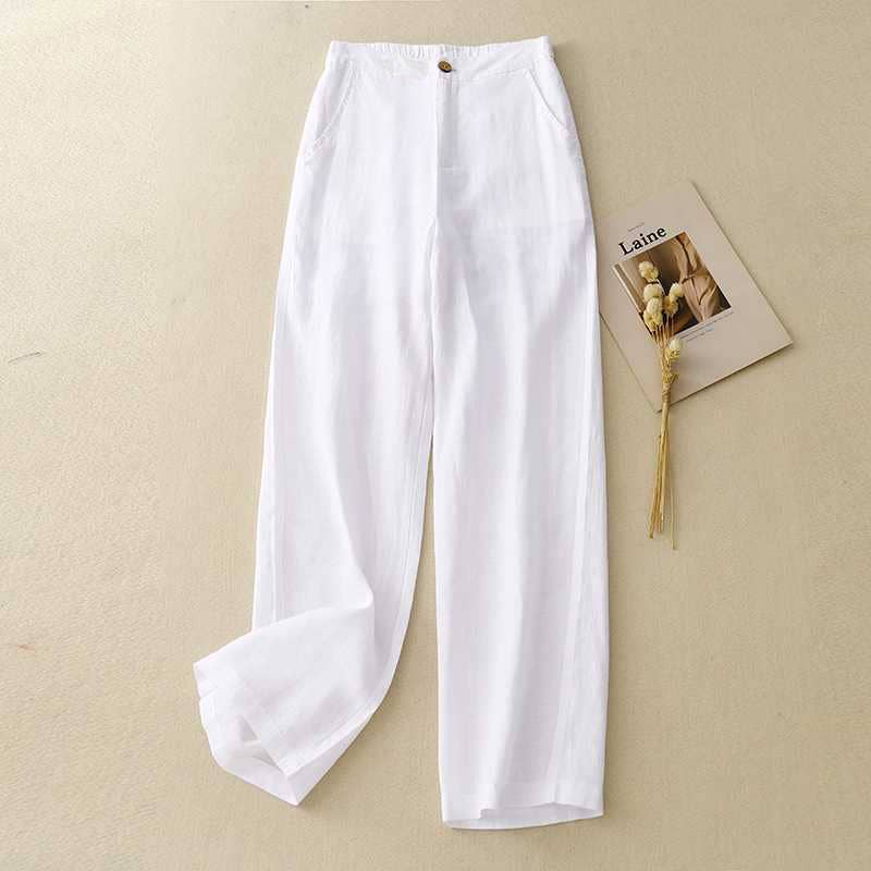 Loose Cotton Linen Trousers