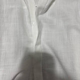Cotton linen blend button down shirt