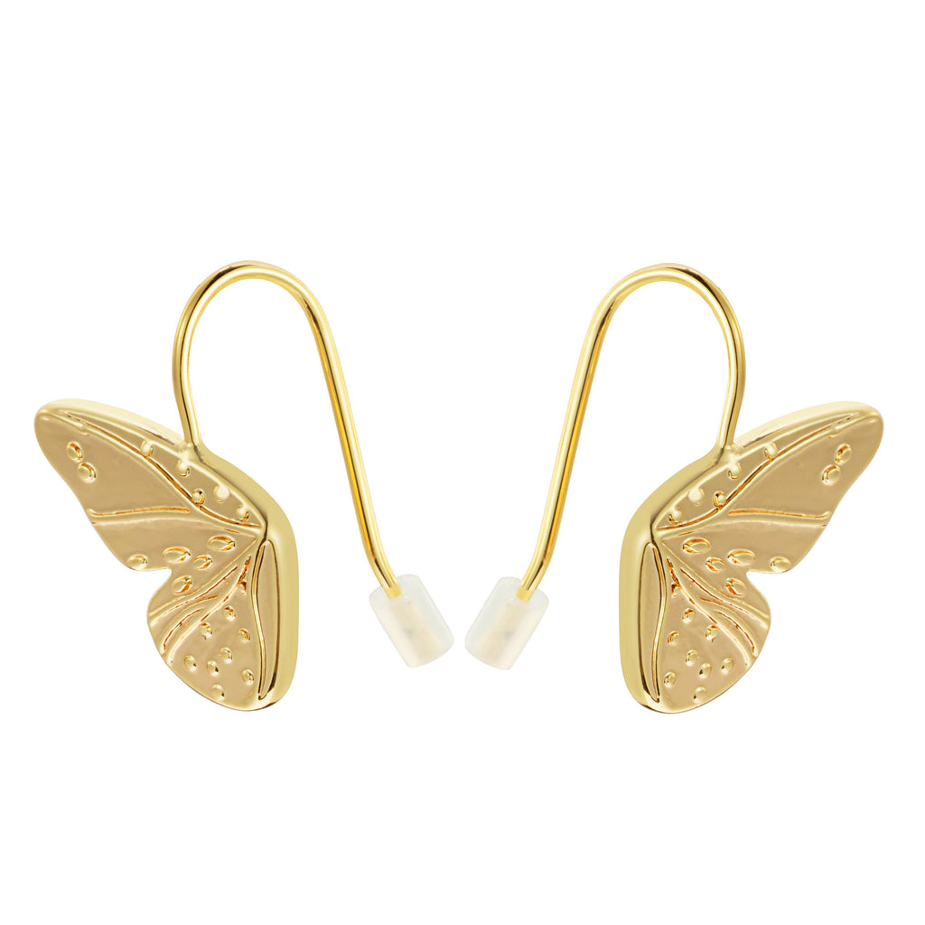 Butterfly Wings Earrings - Gold
