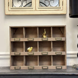 Rustic Recycled Pine Cubby Box