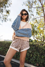 Ivory Contrast Knit Cardigan