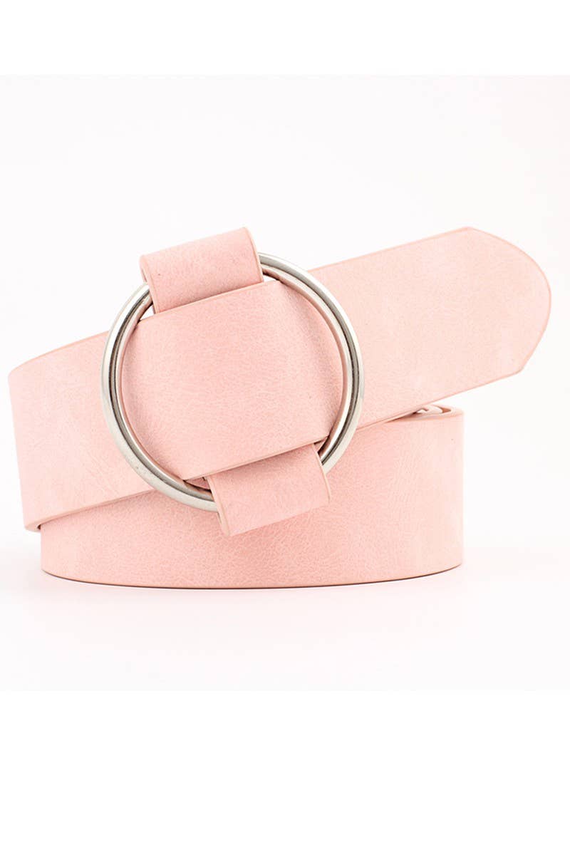 Basic Leatherette Buckle Belt