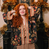 Heart of Gold Pixie Duster Crop Kimono w/ Sacred Heart
