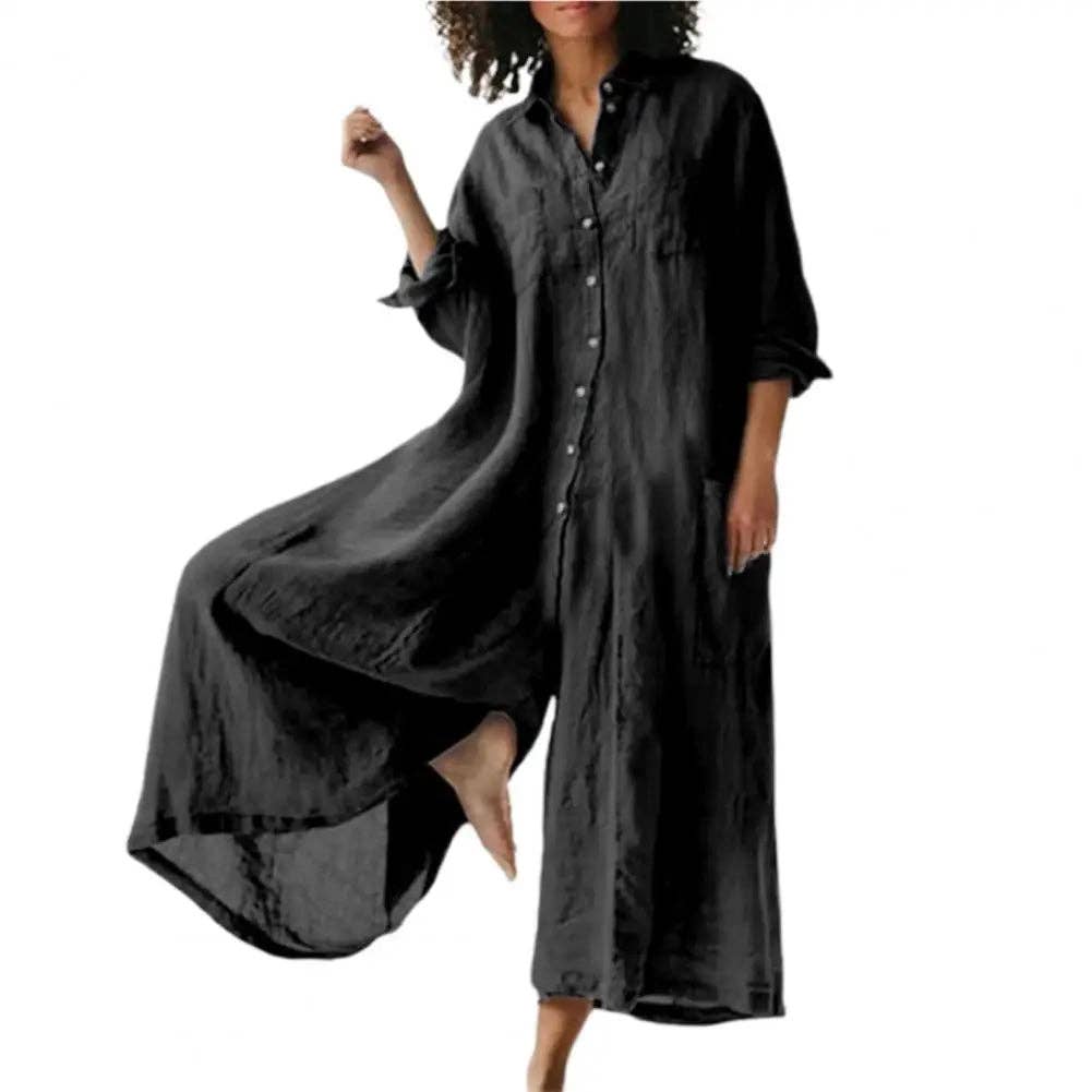 Cotton Linen Oversized Romper