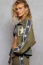 Star Patch Track Jacket