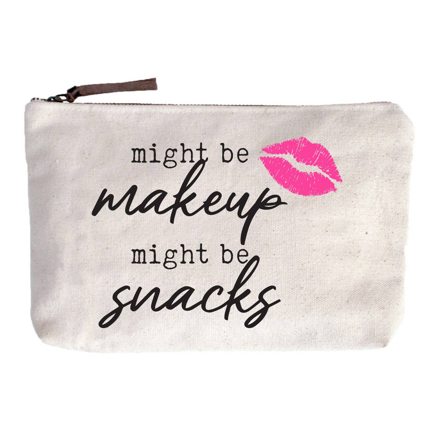 "Might be makeup. Might be snacks." Zip Pouch
