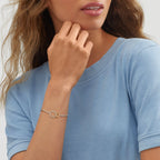 'Pagosa' Bracelet in Gold-Plated Silver