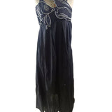 Goldfish Embroidered Strappy Maxi Dress