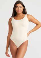 Nylon Seamless Thong Back Bodysuit