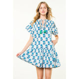 Tassel Tie Floral Dress