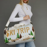 Lt. Blue "Ski Trip" Scene Duffel