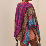Fringed Knit Kimono