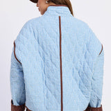 ZIP FRONT COLLARED LONG SLEEVE JACKET