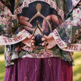 Make A Wish Pixie Duster Cropped Kimono w Wishbone Dandelion