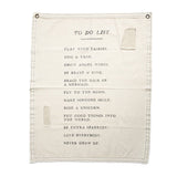 To Do List Canvas Wall Hanging 31.5" x 40"