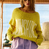 IT2333-SUNSHINE 'SUNSHINE' Oversized Boatneck Soft Sweater