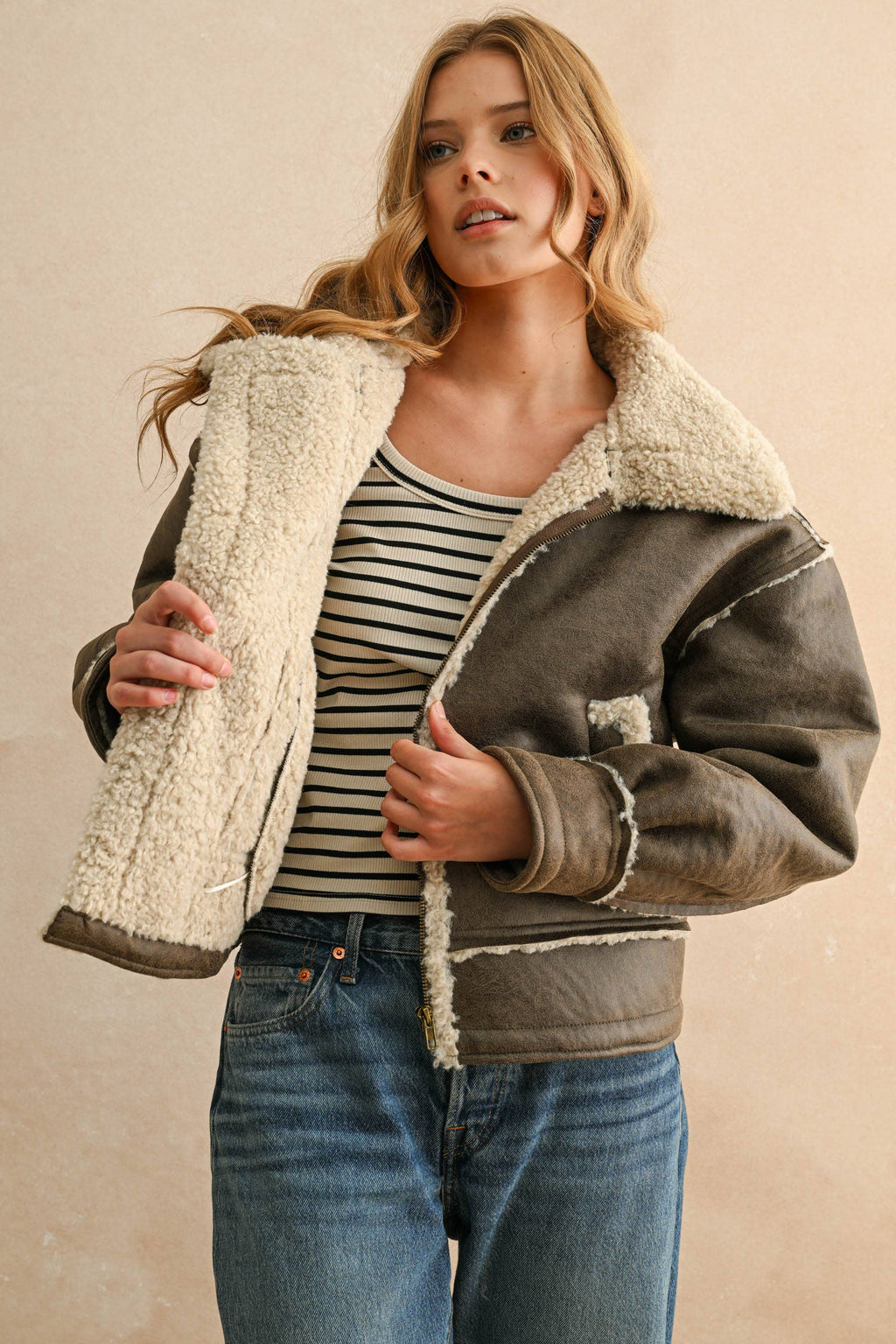 Sherpa Lined Jacket