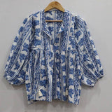 Striped Floral Printed Tunic