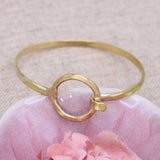 Circle of Trust Gold Hammered Cuff Bracelet