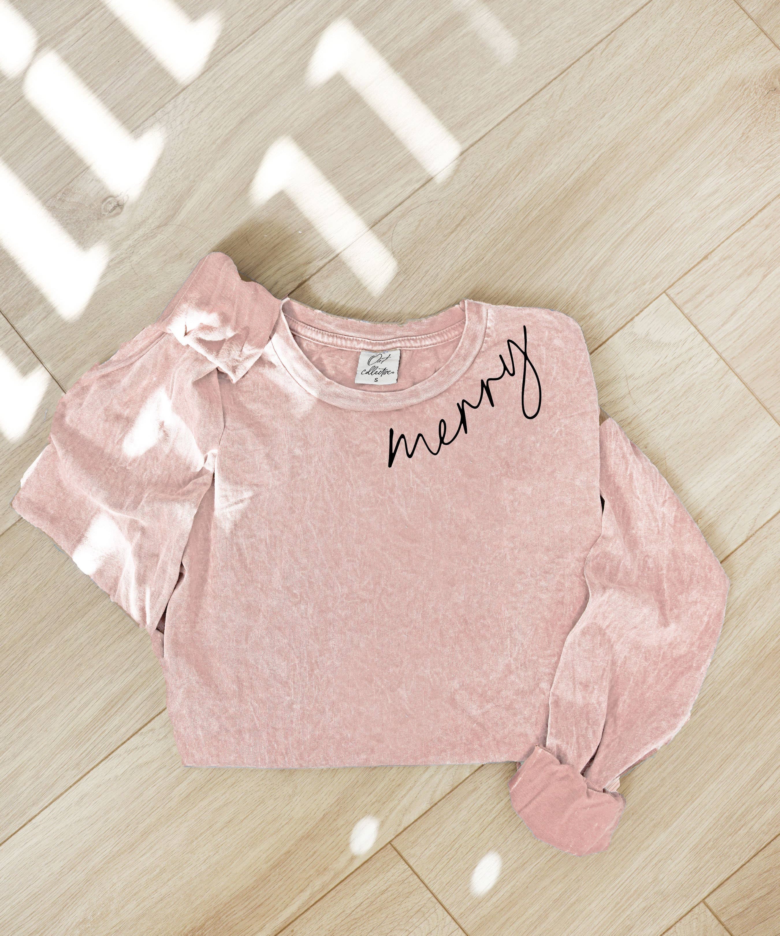 "MERRY" Long Sleeve Shirt