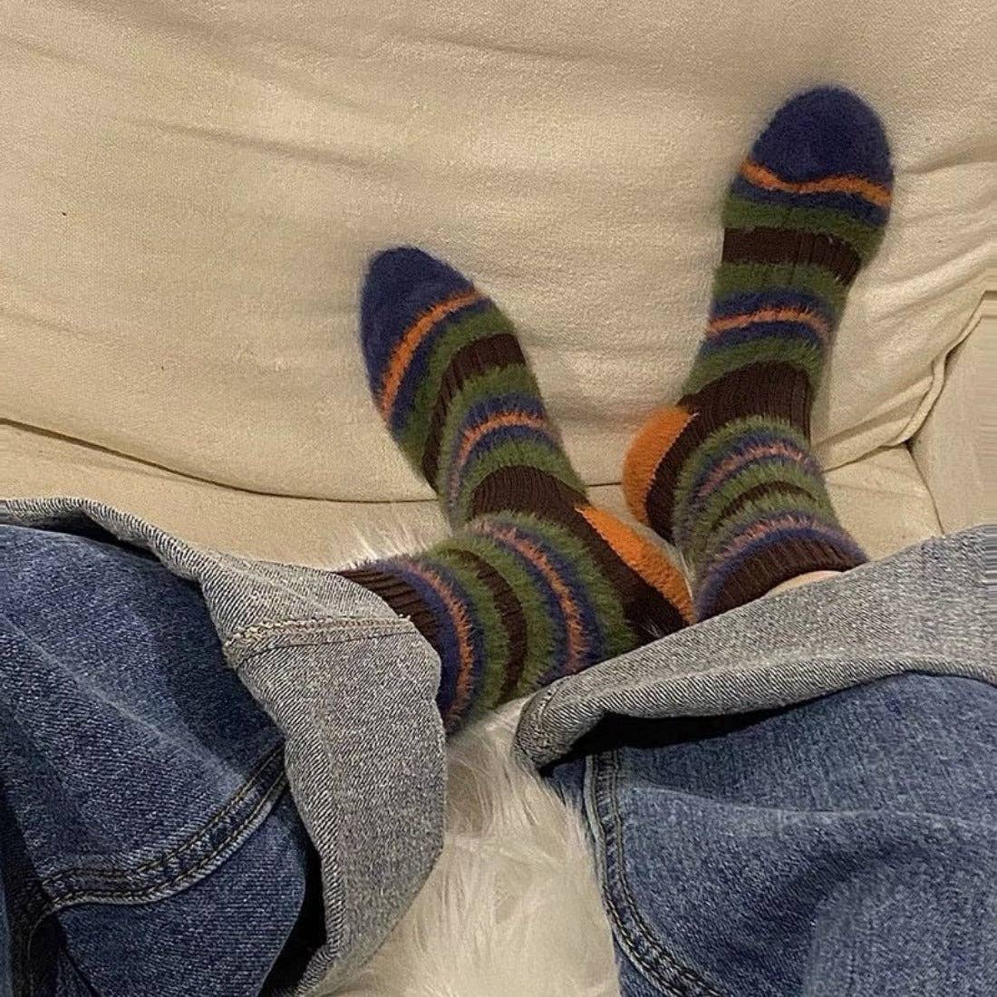 Thick Striped Winter Warm Socks