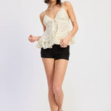 SLEEVELESS SPAGHETTI STRAP TOP