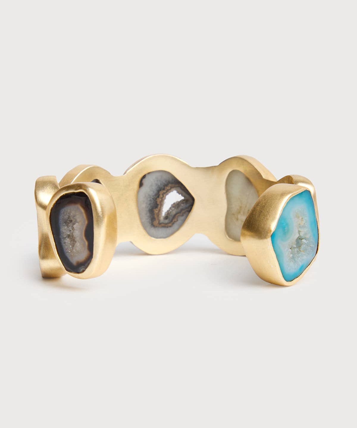 Multi Agate Cuff Bracelet