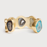 Multi Agate Cuff Bracelet