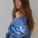 Washed Drop Shoulder Sweater
