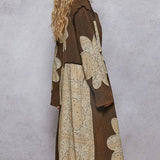Floral Patch Long Cardigan