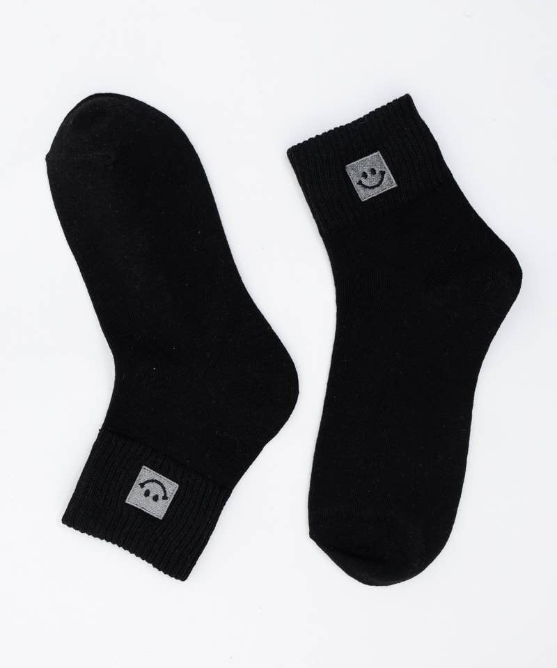 Happy Feet Embroidered Socks 🙃 - Fun Vibes