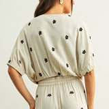 T7423   BOAT NECK CROP TOP