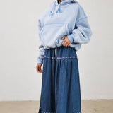 Fleece Pocket Bubble Hoodie
