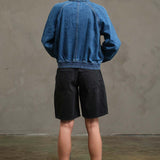 Washed Denim Bomber Jacket - RJ1071