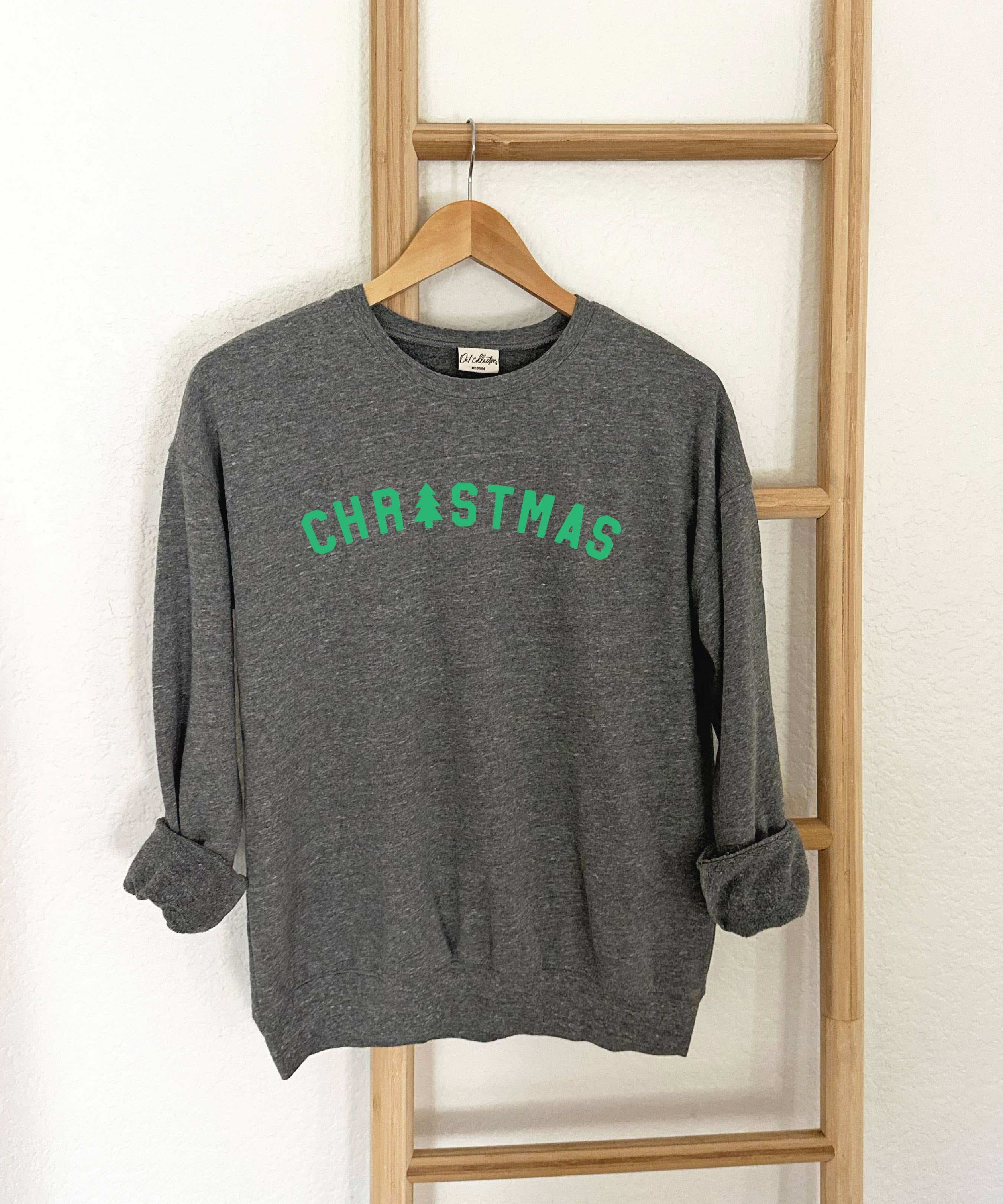 "CHRISTMAS" Heather Sweatshirt