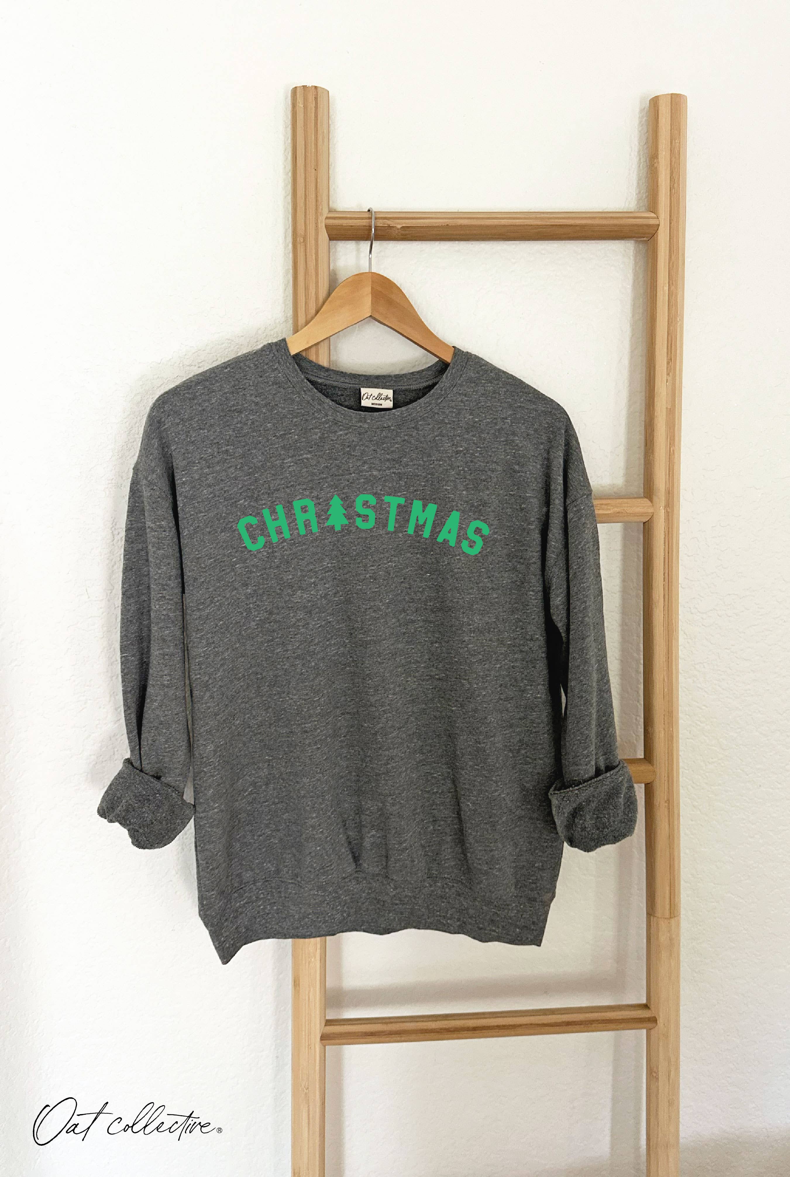 "CHRISTMAS" Heather Sweatshirt