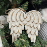Clear Enamel Angel Wing Ornament