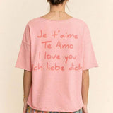 Garment-Wash Love Graphic Tee