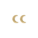 Literary Quotes Crescent Moon Post Earrings