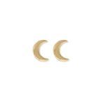 Literary Quotes Crescent Moon Post Earrings