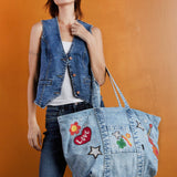 The Perfect Sized Denim Tote