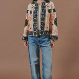 Suzani Embroidered Cotton Floral Jacket